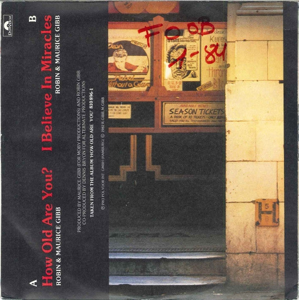 Robin Gibb : How Old Are You? (7", Single)