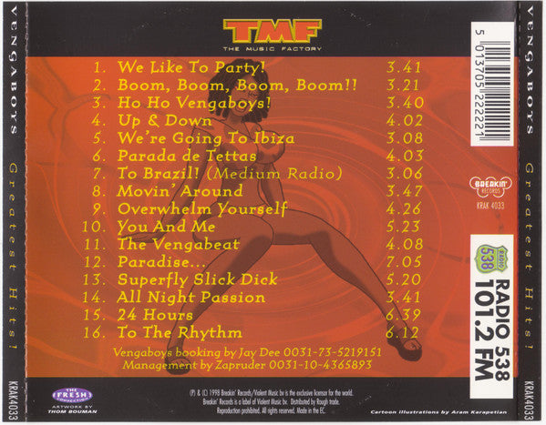 Vengaboys : Greatest Hits! Part 1 (CD, Album)