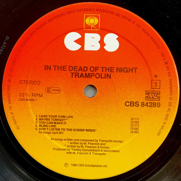 Trampolin : In The Dead Of The Night (LP, Album)