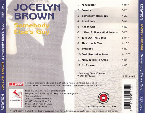 Jocelyn Brown : Somebody Else's Guy (CD, Comp)