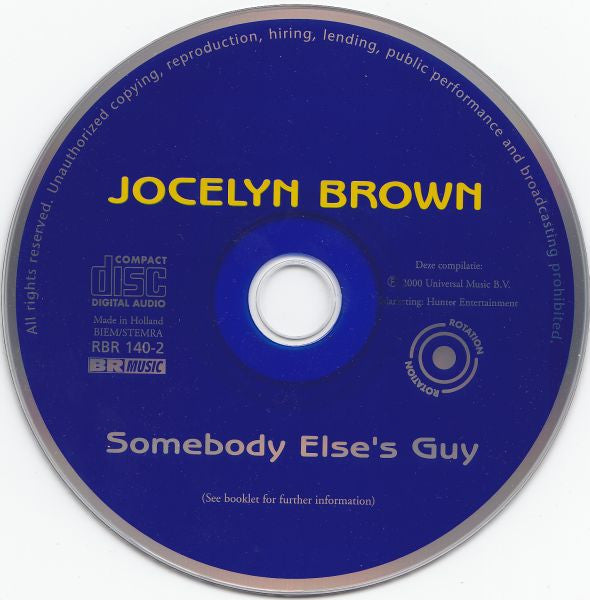 Jocelyn Brown : Somebody Else's Guy (CD, Comp)