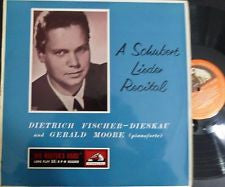 Dietrich Fischer-Dieskau, Gerald Moore : A Schubert Lieder Recital (LP, Mono)