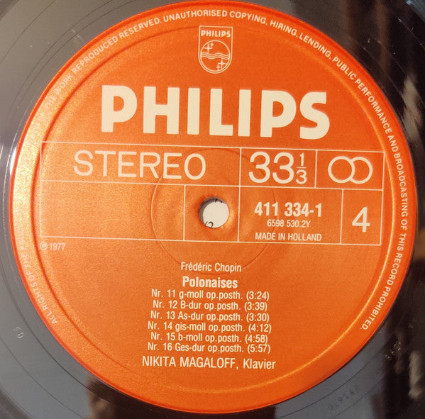 Nikita Magaloff, Frédéric Chopin : Complete Polonaises (2xLP, RE, Box)