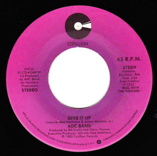 ADC Band : So Good (7", Single, Spe)