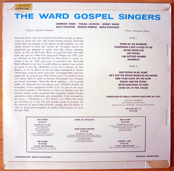 Ward Singers : Ward Gospel Singers (LP, Album)