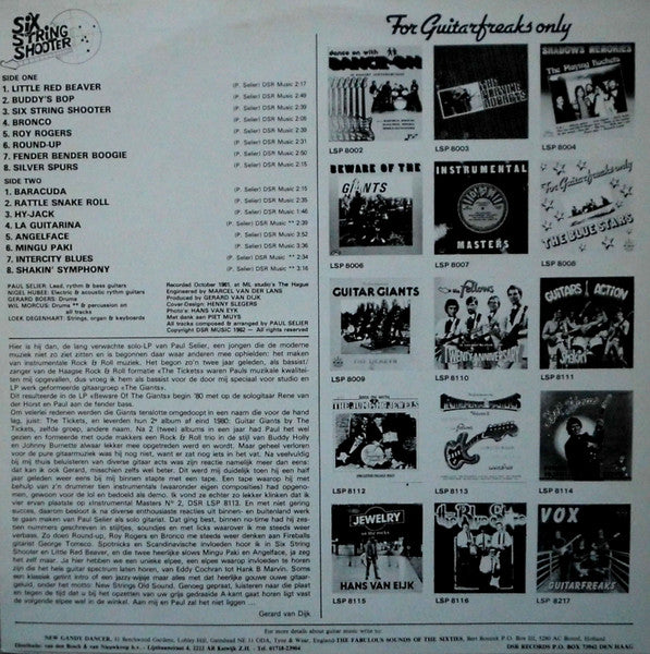 Paul Selier : Six String Shooter (LP)
