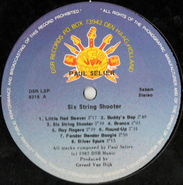 Paul Selier : Six String Shooter (LP)