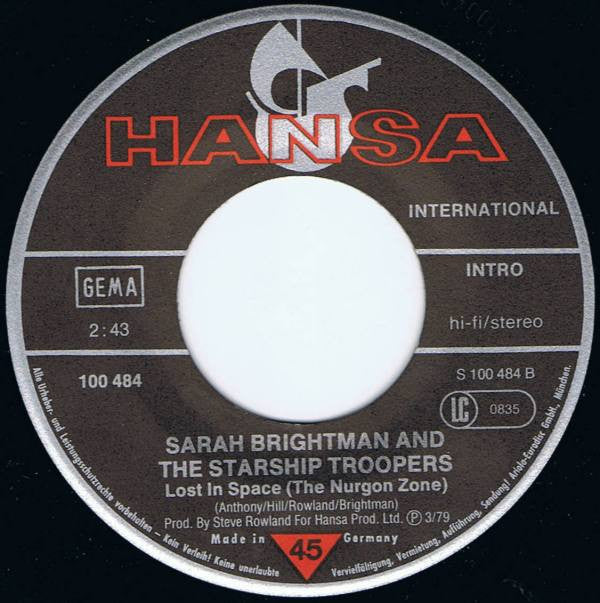 Sarah Brightman And The Starship Troopers : The Adventures Of The Love Crusader (7", Single)