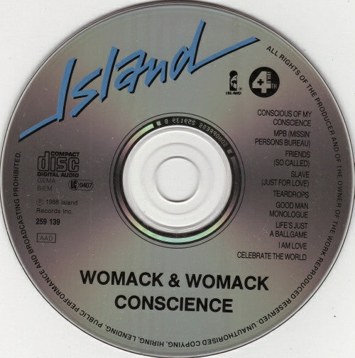 Womack & Womack : Conscience (CD, Album)