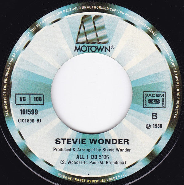 Stevie Wonder : That Girl (7", Single)