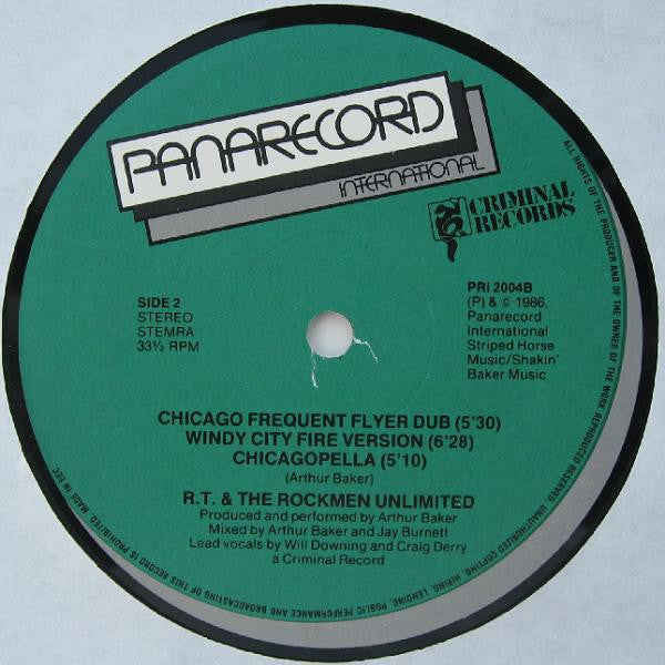 R.T. & The Rockmen Unlimited : (I Want To Go To) Chicago (12", Single)