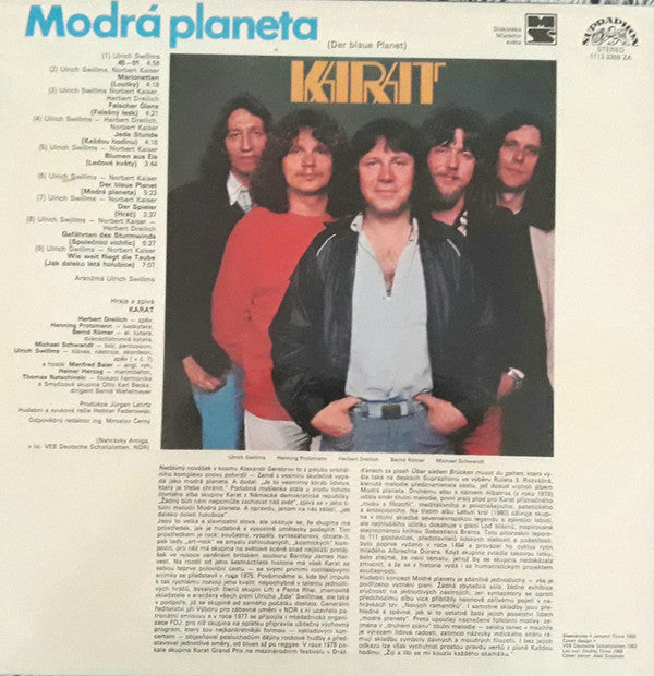 Karat : Modrá Planeta (LP, Album, RE)
