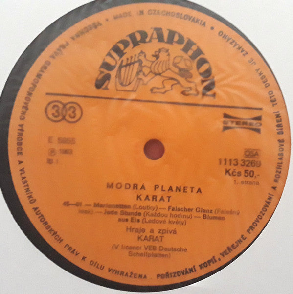Karat : Modrá Planeta (LP, Album, RE)