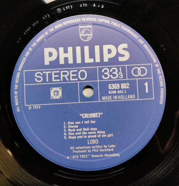 Lobo (3) : Calumet (LP, Album)