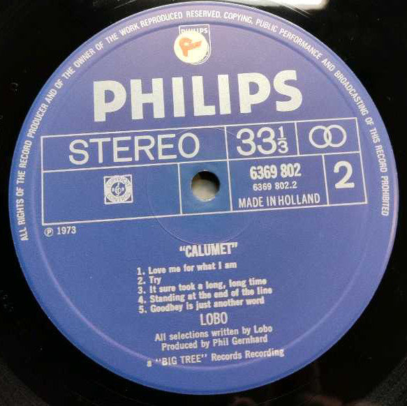 Lobo (3) : Calumet (LP, Album)