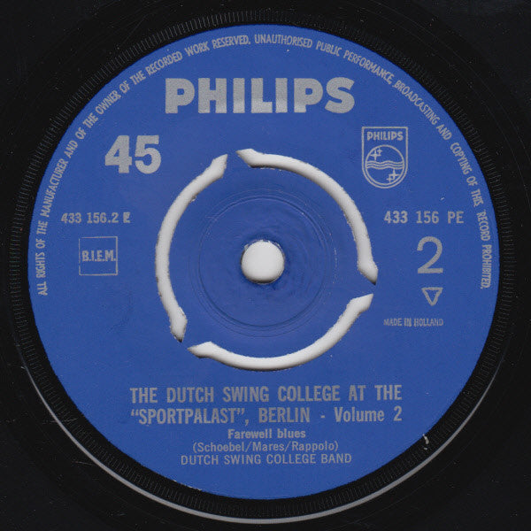 The Dutch Swing College Band : The Dutch Swing College At The "Sportpalast", Berlin - 2 (7", EP)