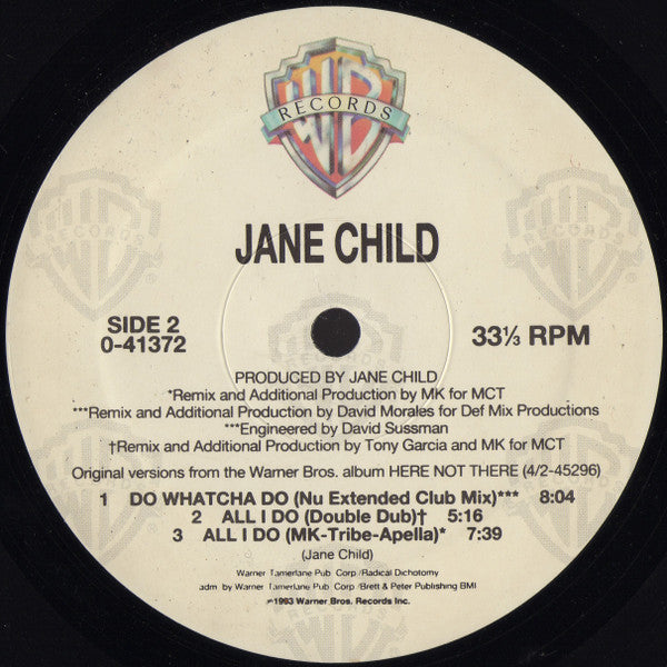 Jane Child : All I Do (12", Maxi)