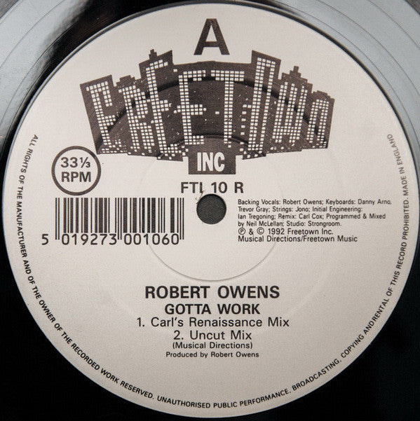 Robert Owens : Gotta Work (12")