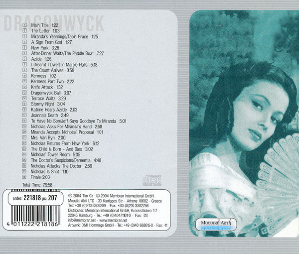 Alfred Newman : Dragonwyck (CD, Album, RE)