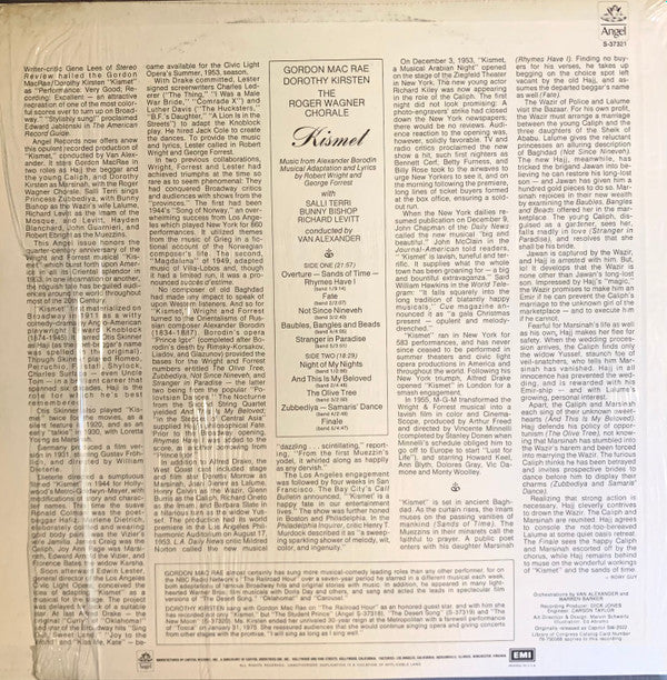 Alexander Borodin, Robert Craig Wright, George Forrest : Kismet  (LP, Album)