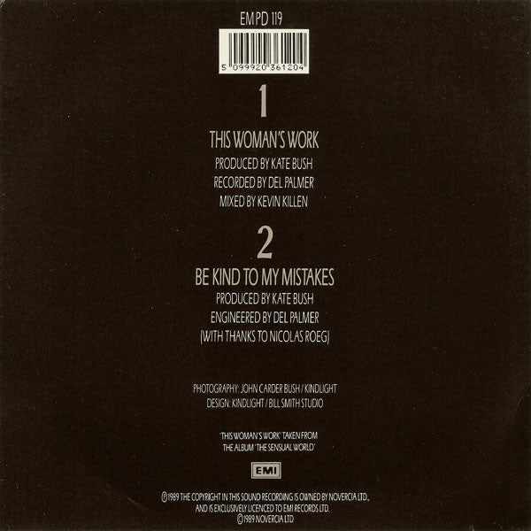 Kate Bush : This Woman's Work (7", Single, Ltd, Pic)