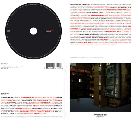 Angel Molina : Wax Sessions III (CD, Comp, Mixed)