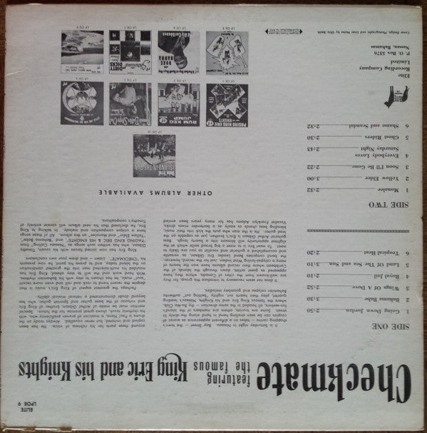 King Eric And His Knights : Checkmate - 10th Anniversary At The Bama Club, Nassau (LP, Album)