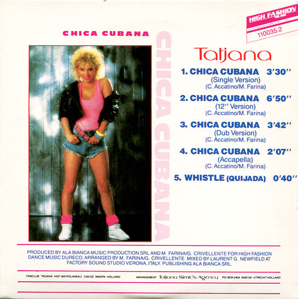 Tatjana : Chica Cubana (CD, Maxi, Ora)