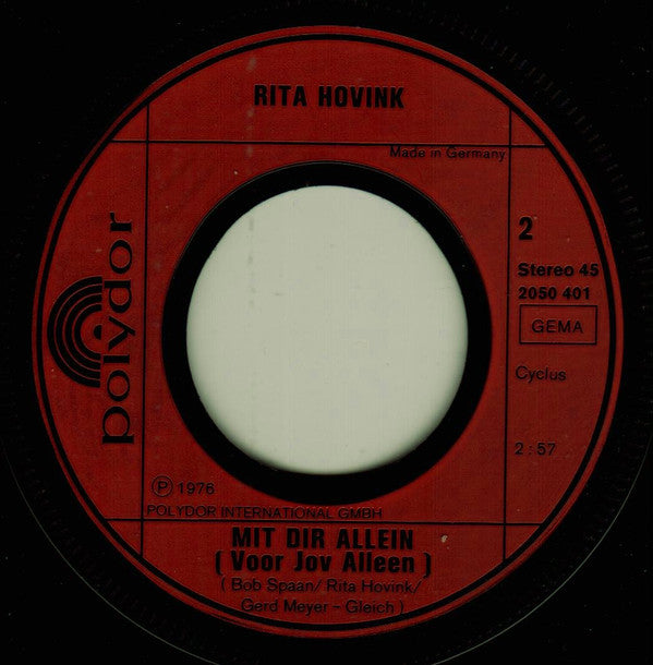 Rita Hovink : Ay Dolores (7", Single)