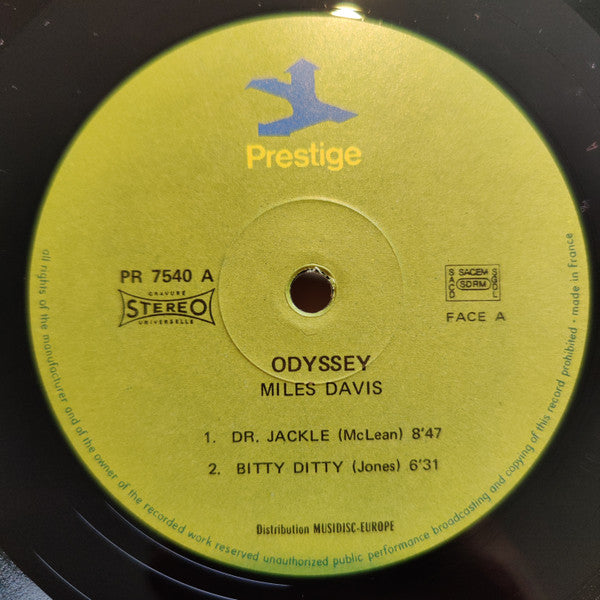 Miles Davis : Odyssey! (LP, Album, RE, RM)