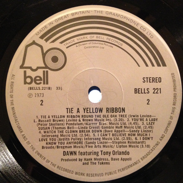 Dawn (5) : Tie A Yellow Ribbon (LP, Album)
