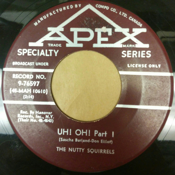 The Nutty Squirrels : Uh! Oh! (7", Single)