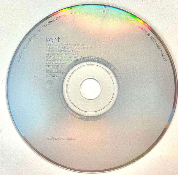 Kent (2) : Isola (CD, Album, M/Print)