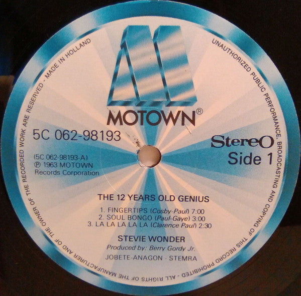 Stevie Wonder : Recorded Live The 12 Year Old Genius (LP, Album, RE)