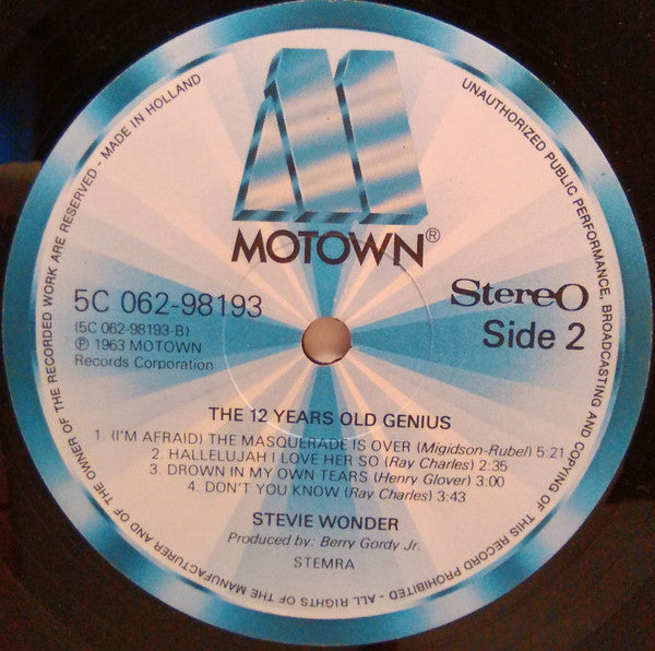 Stevie Wonder : Recorded Live The 12 Year Old Genius (LP, Album, RE)