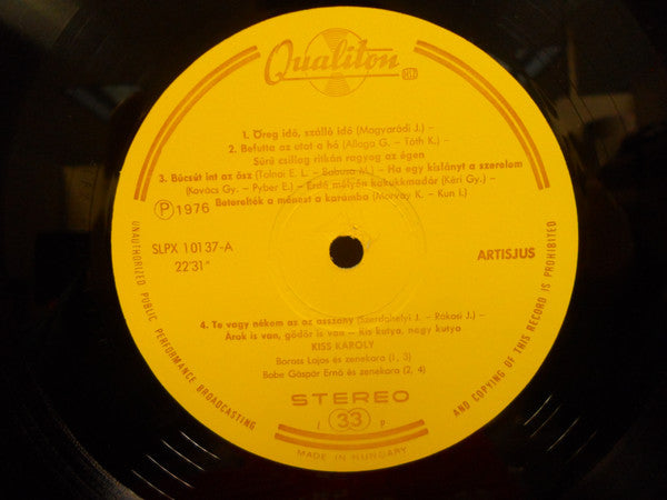 Kiss Károly : Hungarian Songs (LP)