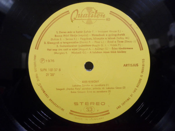 Kiss Károly : Hungarian Songs (LP)