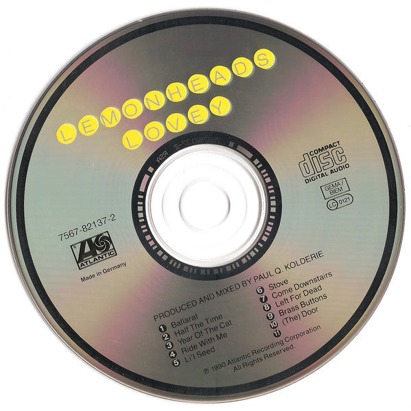 The Lemonheads : Lovey (CD, Album, RE, RP)