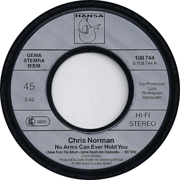 Chris Norman : No Arms Can Ever Hold You / Hunters Of The Night (7", Single)