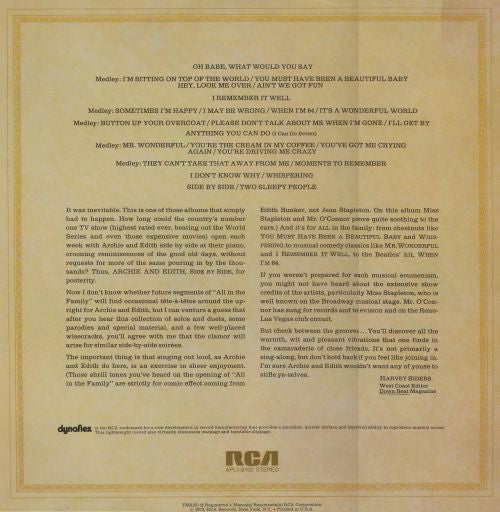 Archie & Edith : Side By Side (LP, Album, Gat)