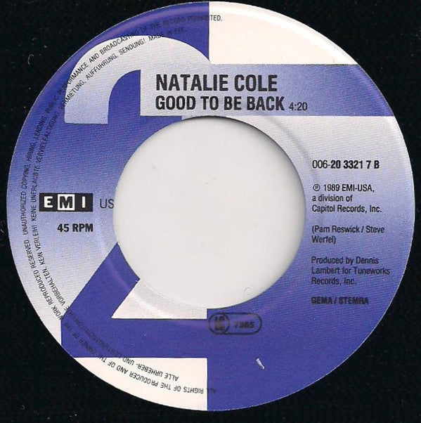 Natalie Cole : Miss You Like Crazy (7", Single)