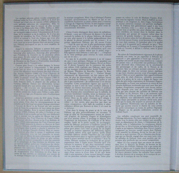 Claude Debussy - Bernard Kruysen, Jean-Charles Richard : Mélodies II (LP, Album, Mono, Ltd, Num)