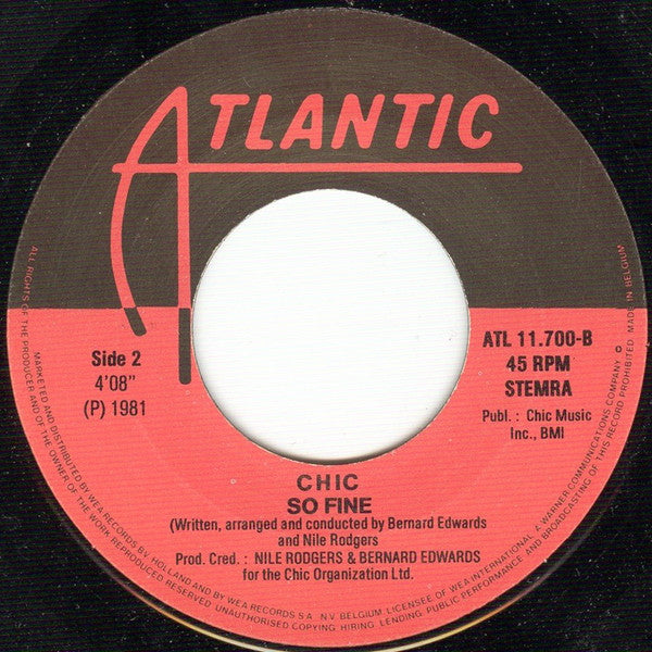 Chic : Stage Fright (7", Single)