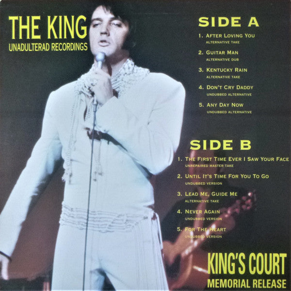 The King (13) : The King Unadulterated Recordings (10", Comp, Unofficial)