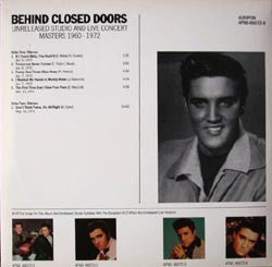 Elvis Presley : Behind Closed Doors 4 (Unreleased Studio And Live Concert Masters 1960-1972) (10", Comp, Unofficial)