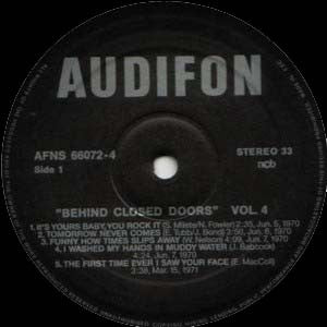 Elvis Presley : Behind Closed Doors 4 (Unreleased Studio And Live Concert Masters 1960-1972) (10", Comp, Unofficial)