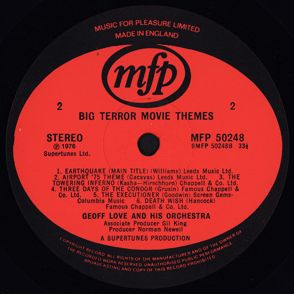 Geoff Love, Geoff Love & His Orchestra : Big Movie Themes (3xLP, Comp)