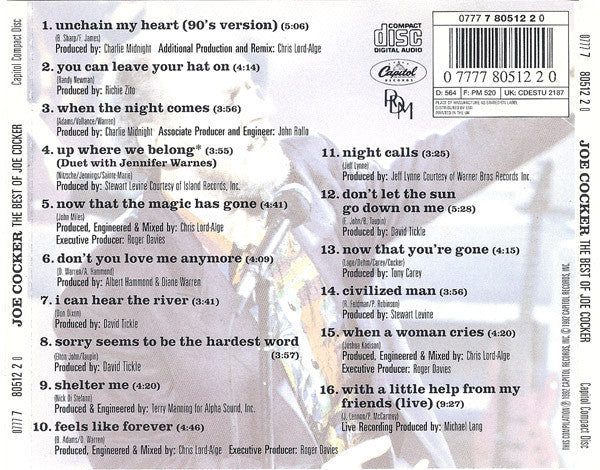 Joe Cocker : The Best Of Joe Cocker (CD, Comp)
