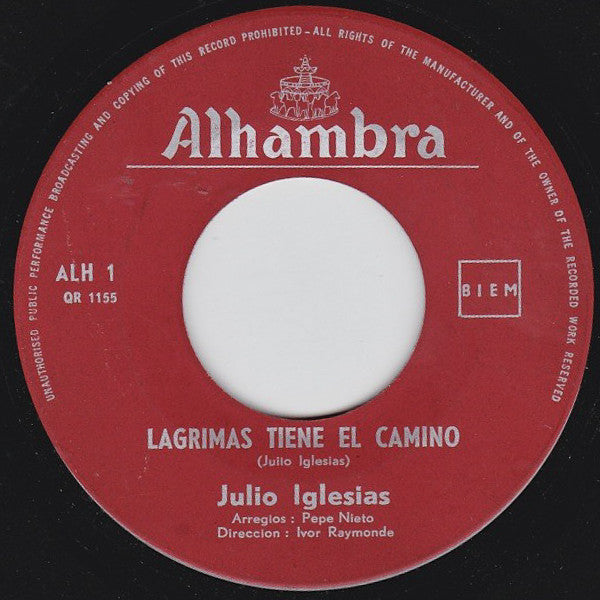 Julio Iglesias : No Llores Mi Amor (7", Single)