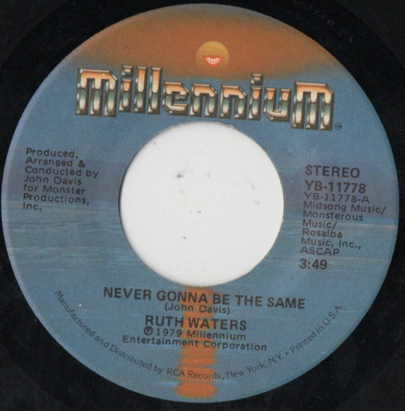 Ruth Waters : Never Gonna Be The Same / You Are My Life (7", Single)